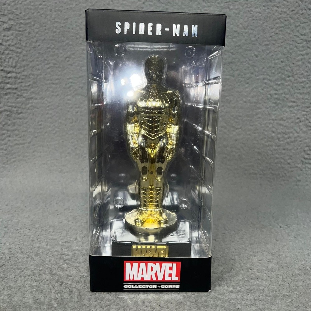 NIB Funko Marvel Collectors Corps 2016 Spider-Man Founders Exclusive Statue Gold